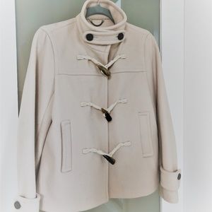 Banana Republic Cream Pea Coat